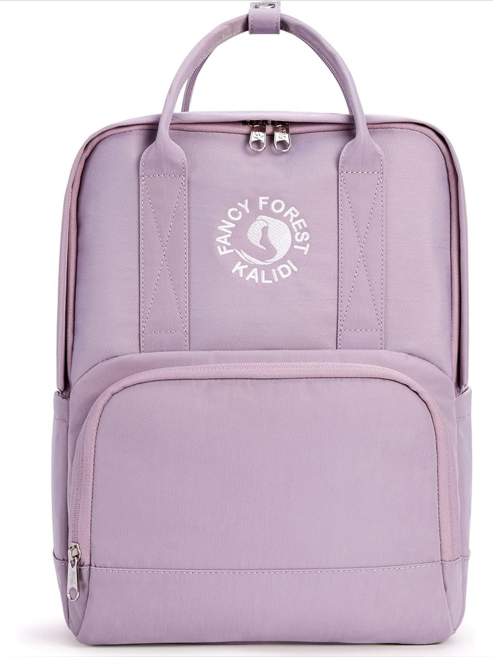 Kalidi Fancy Forest Purple Nylon School Travel 17 Liters Laptop Backpack